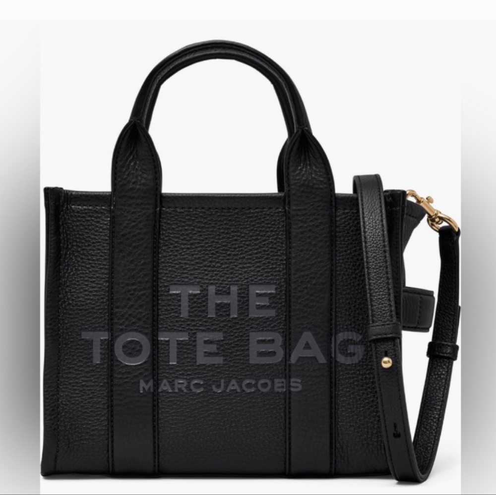 Marc Jacobs NEW* Black Leather  & Authentic " THE TOTE BAG "